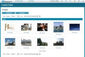 Screenshot of Photo Gallery Image Management Screen in iPlasmaCMS2 Photo Gallery Module