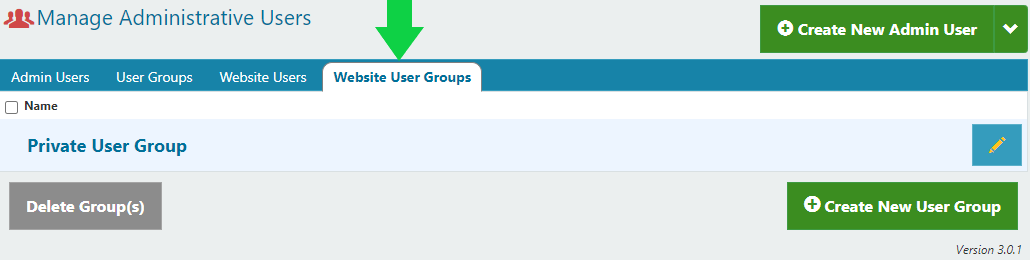 website user group