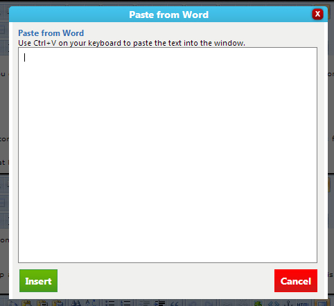 Paste From Word