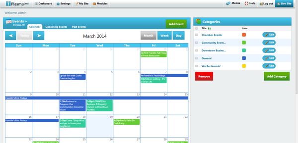 New Events Module Dashboard New Events Module Dashboard