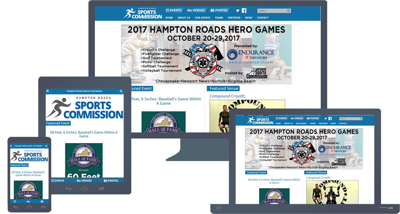 HamptonRoadsSports.org Rebranding Project
