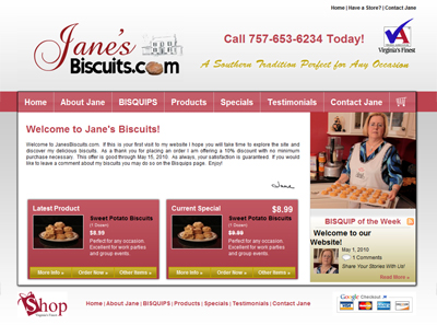 JanesBiscuits.com